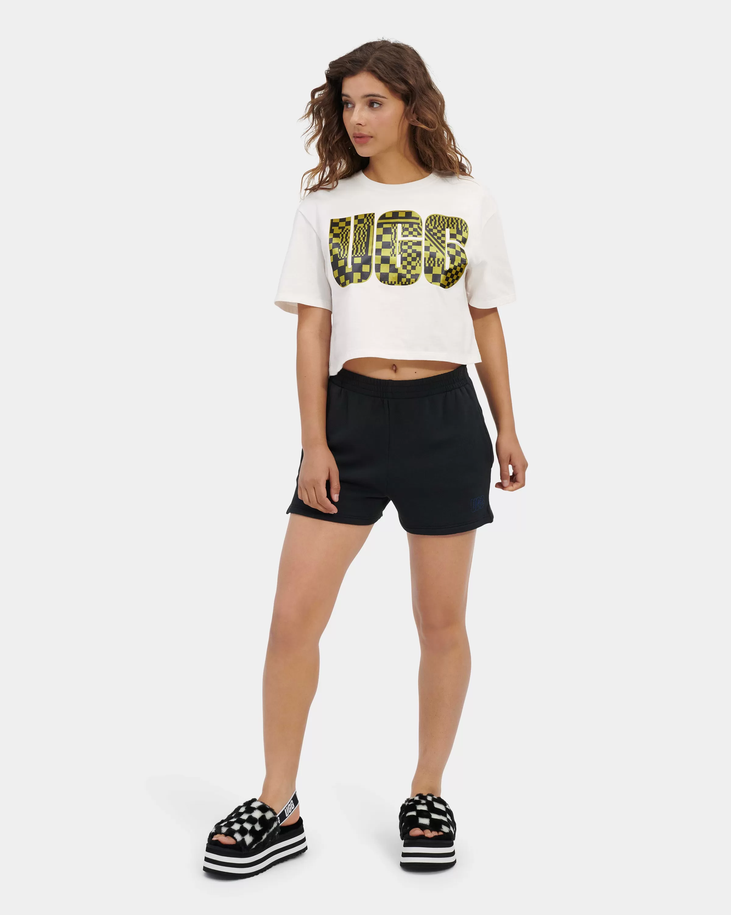 Donne UGG Collezione RTW-T-shirt con logo corto Thahlia,